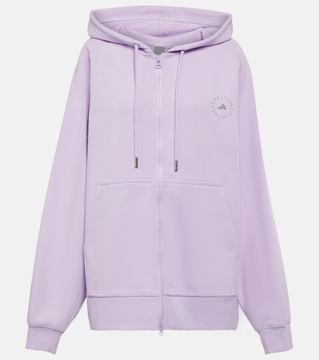 

Худи из смесового хлопкового джерси ADIDAS BY STELLA MCCARTNEY, фиолетовый