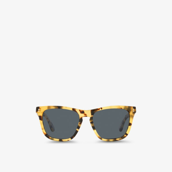 OV5449SU Lynes Sun солнцезащитные очки из ацетата в квадратной оправе Oliver Peoples, коричневый