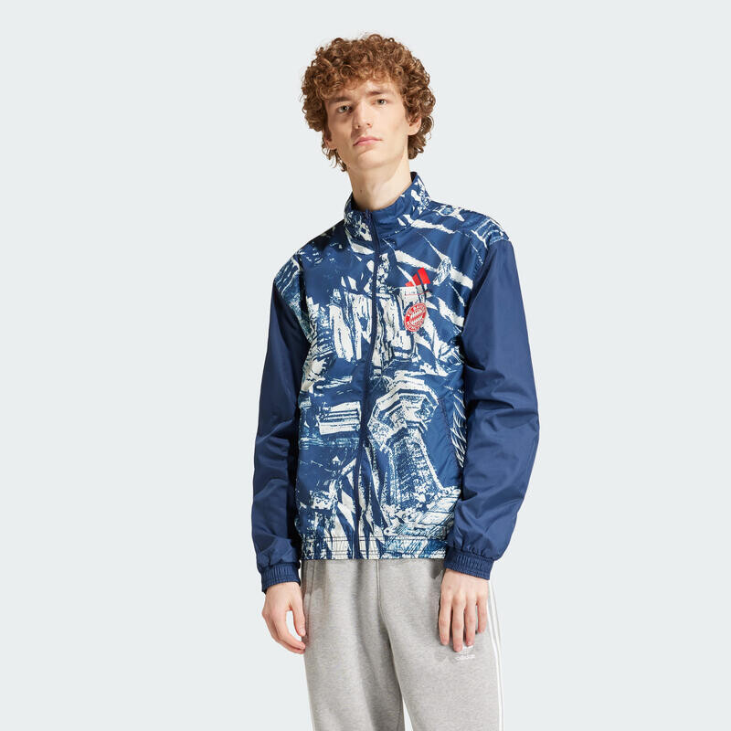 

Куртка с гимном ФК Бавария ADIDAS, цвет azul