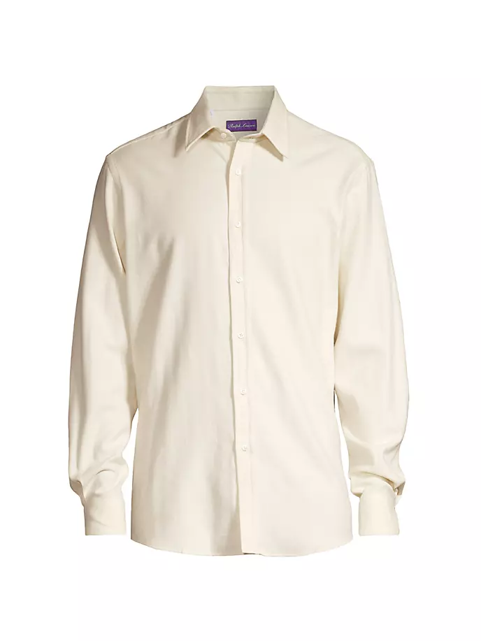 Рубашка Harrison на пуговицах спереди Ralph Lauren Purple Label, цвет cream