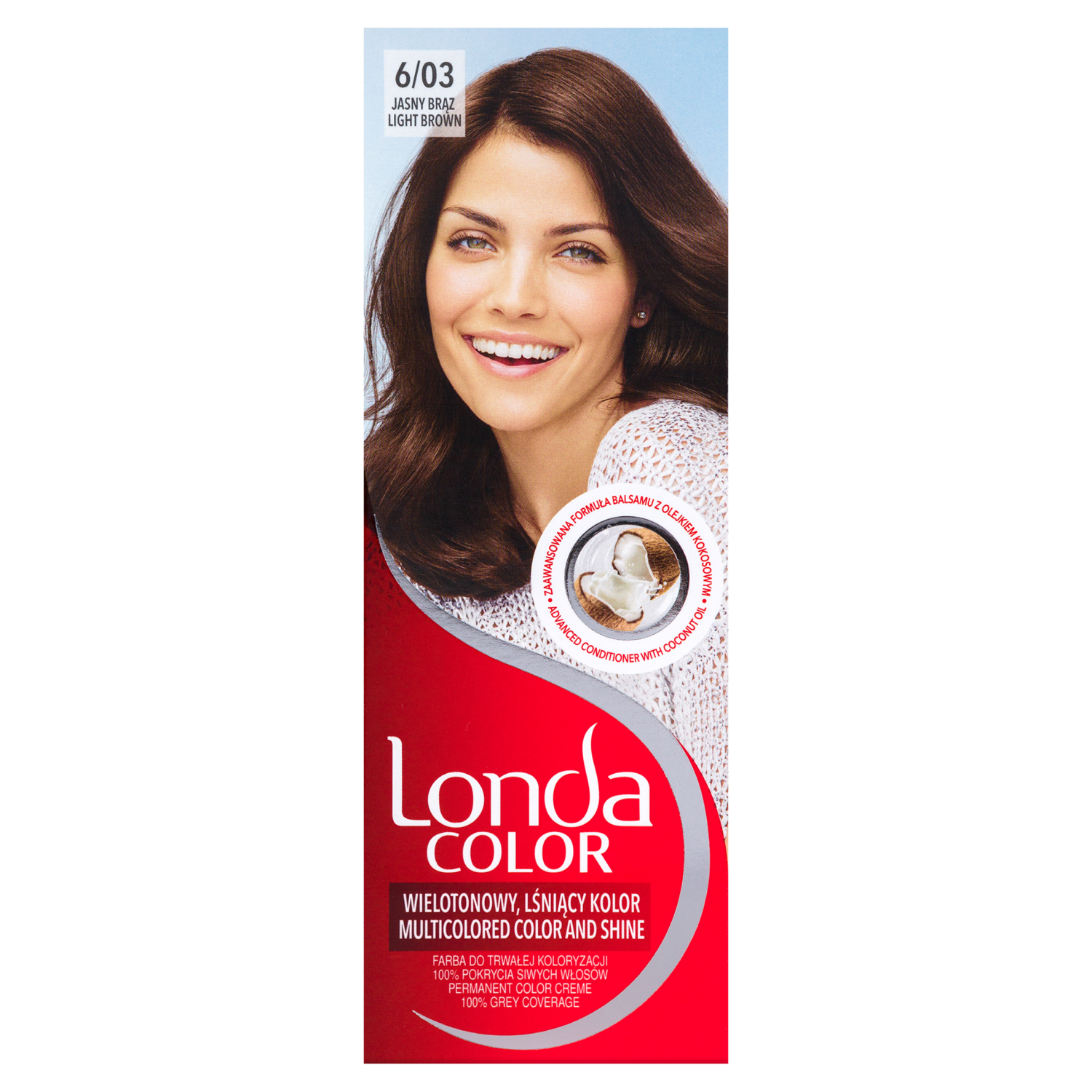 Крем-краска для волос 6/03 русый Londa Color, 1 упаковка londa лонда стойкая крем краска 10 16