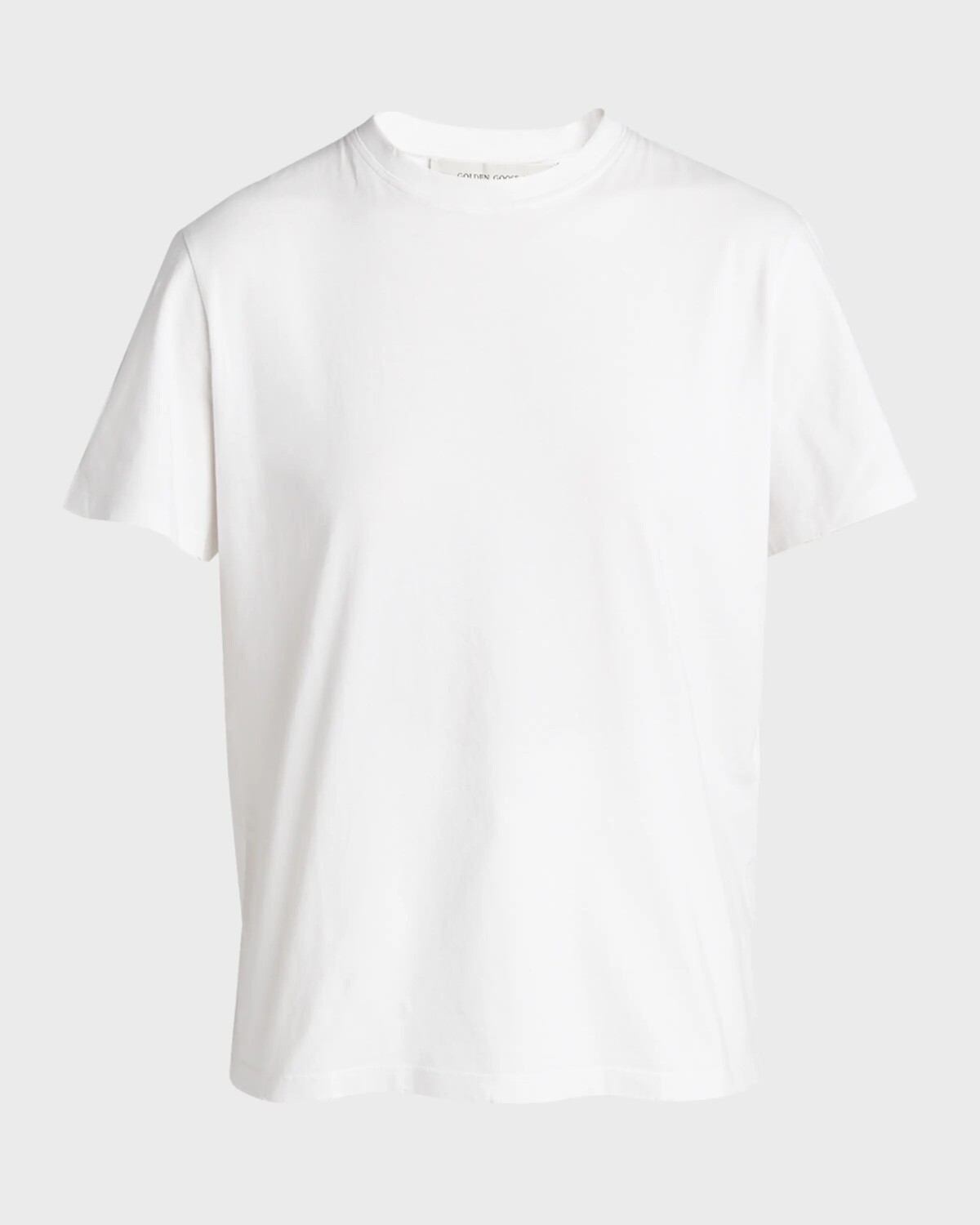 

Золотая рваная футболка с короткими рукавами Golden Goose, цвет Vintage White