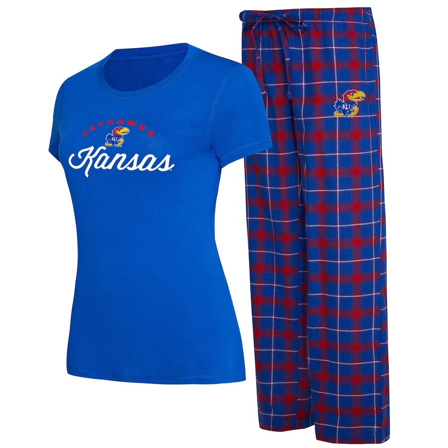 

Пижамный комплект Concepts Sport Kansas Jayhawks, роял