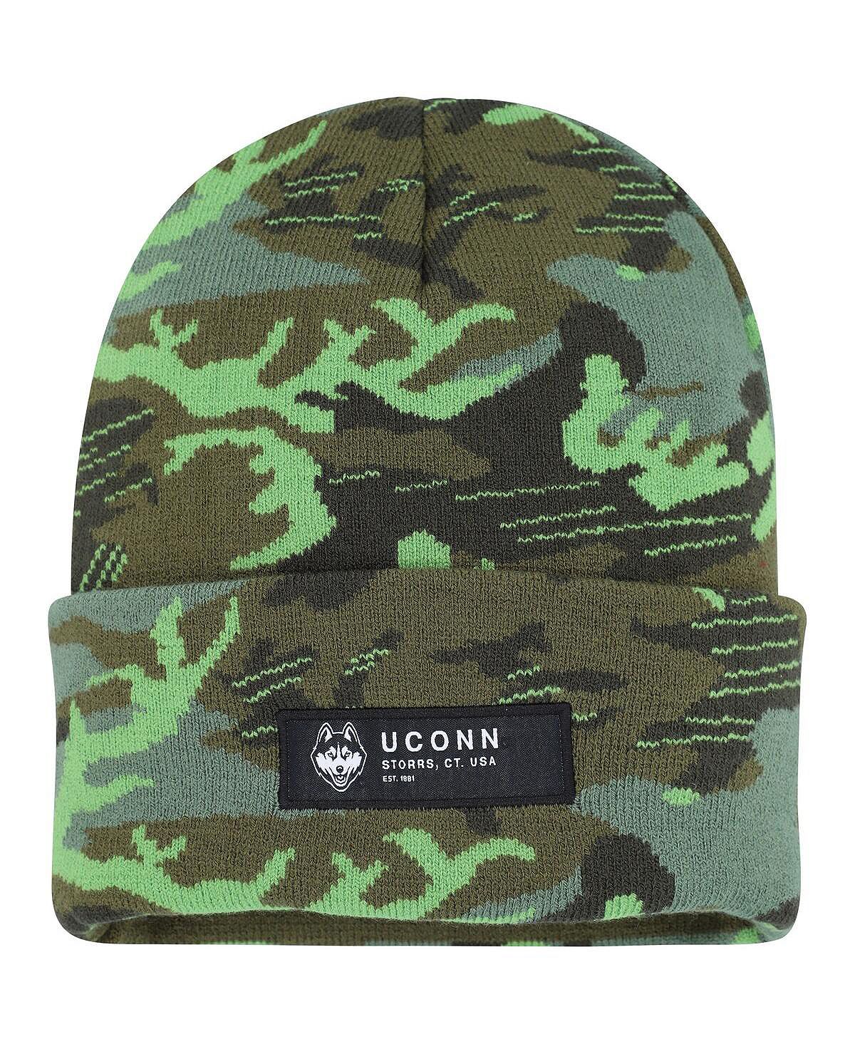 

Мужская камуфляжная вязаная шапка с манжетами UConn Huskies Veterans Day Nike