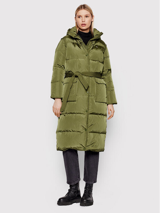 

Пуховик стандартного кроя Tommy Jeans, хаки