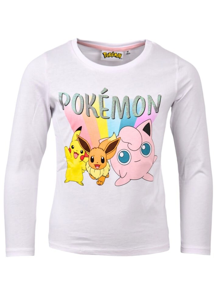 

Рубашка с длинным рукавом Pokémon, белый