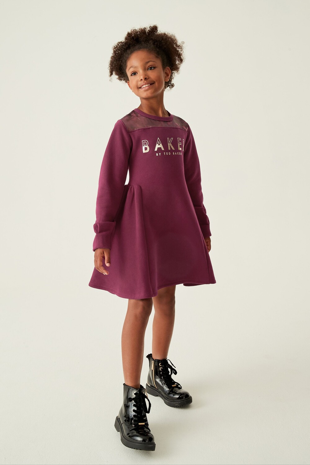 

Фиолетовое платье-толстовка Baker by Ted Baker, фиолетовый