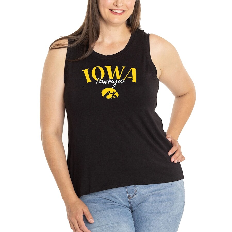 

Топ Flying Colors Apparel Iowa Hawkeyes, черный