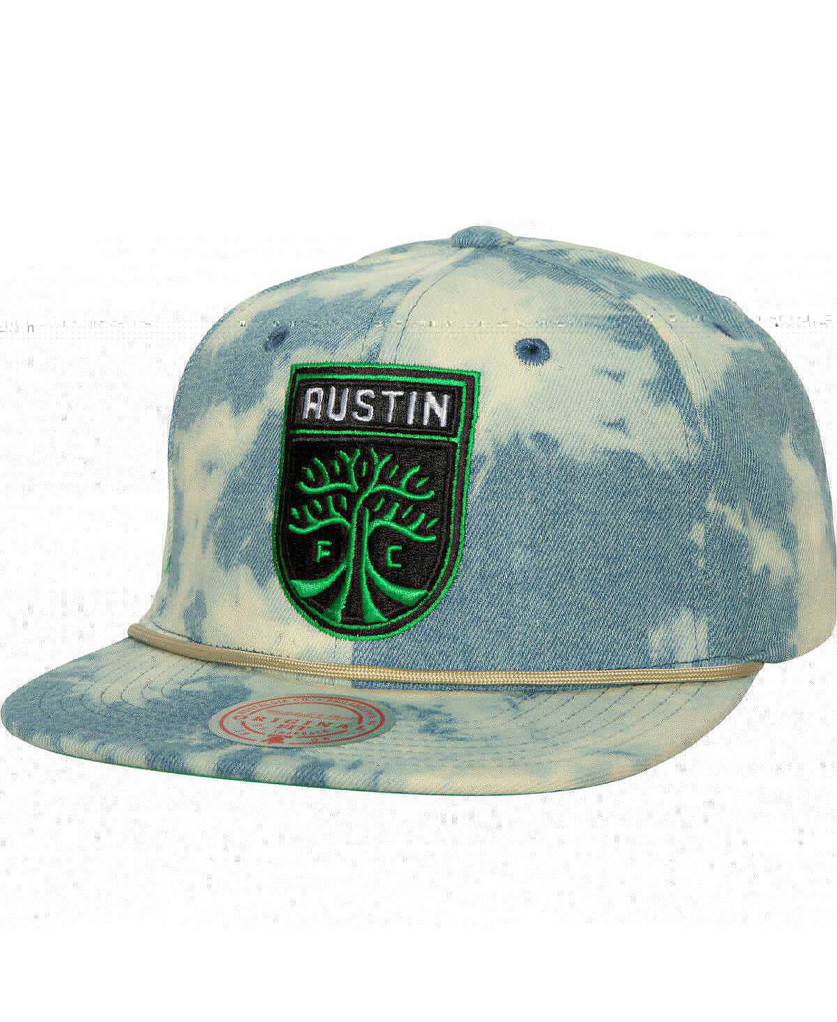 

Мужская синяя бейсболка Austin FC Acid Wash Snapback Mitchell & Ness