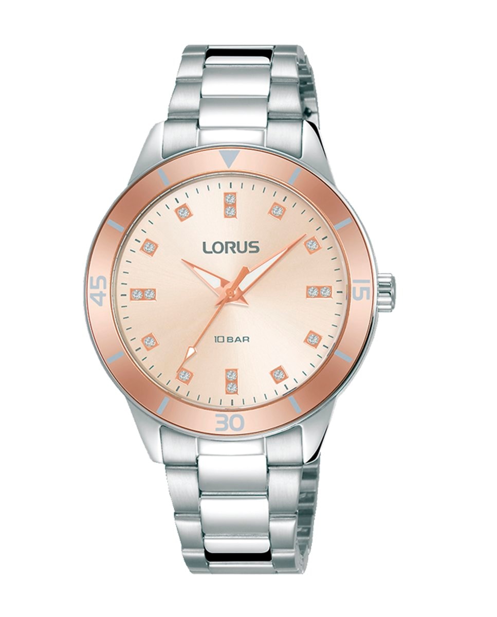 Женские часы Woman RG241RX9 со стальным и серебряным ремешком Lorus, серебро