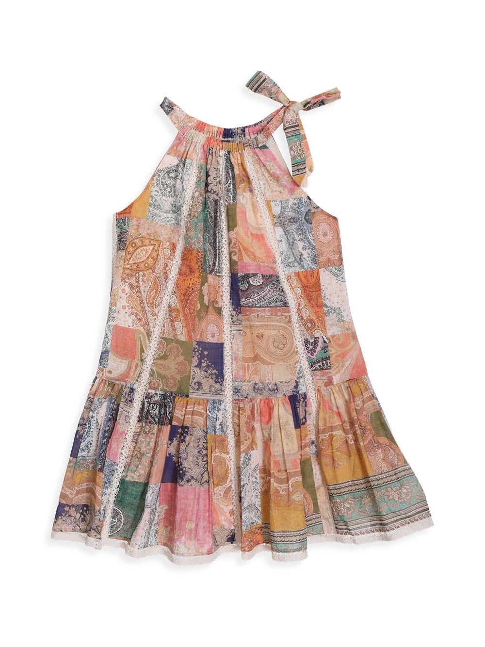 

Платье Anneke для маленьких девочек с завязками на шее Zimmermann Kids