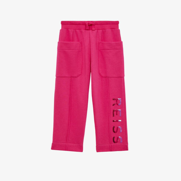 

Хлопковые спортивные штаны Mina с логотипом для 4–14 лет Reiss, розовый