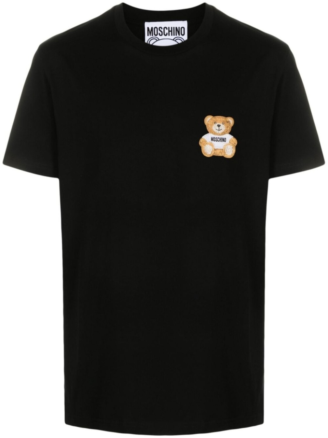 

Moschino футболка с вышивкой Teddy Bear, черный