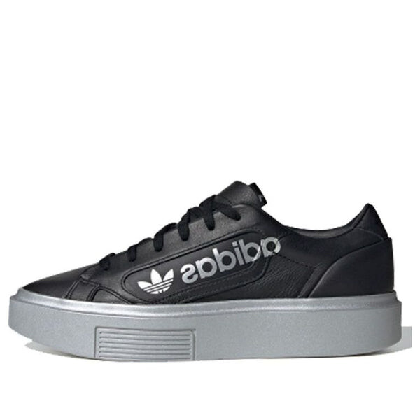 

Кроссовки гладкие супер Adidas, черный