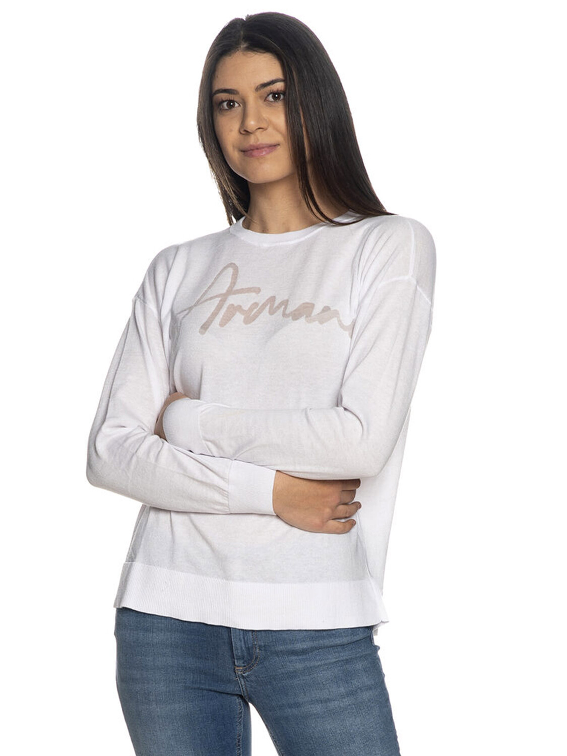 

ARMANI Exchange Свитер из пряжи, белый