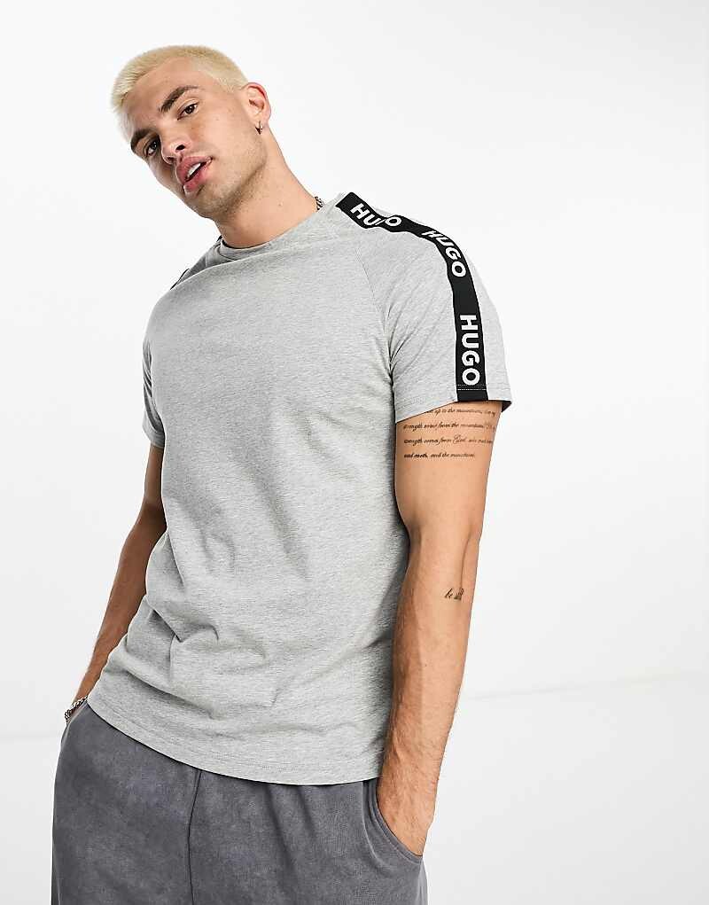 

Hugo Bodywear – Серая спортивная футболка с логотипом