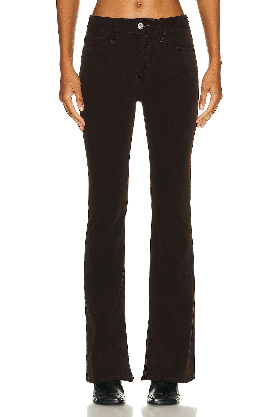 

Брюки Frame Le Mini Boot Slit, цвет Espresso
