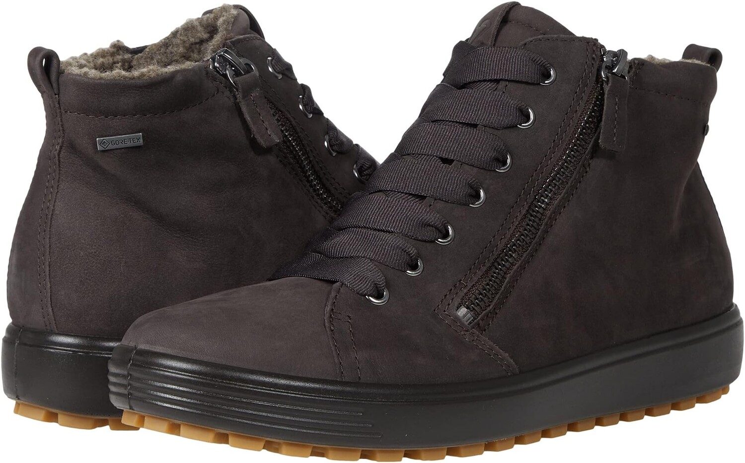 

Кроссовки Soft 7 Tred GORE-TEX High ECCO, цвет Licorice Nubuck