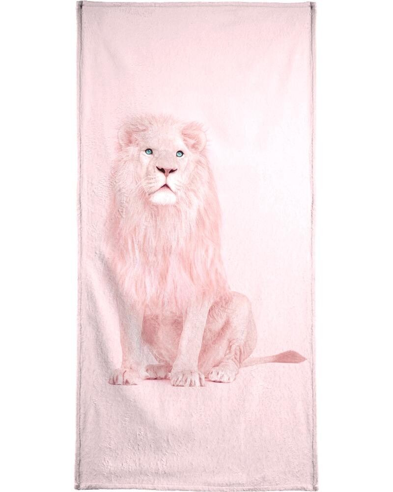 

Полотенце для ванной Juniqe Albino Lion, розовый