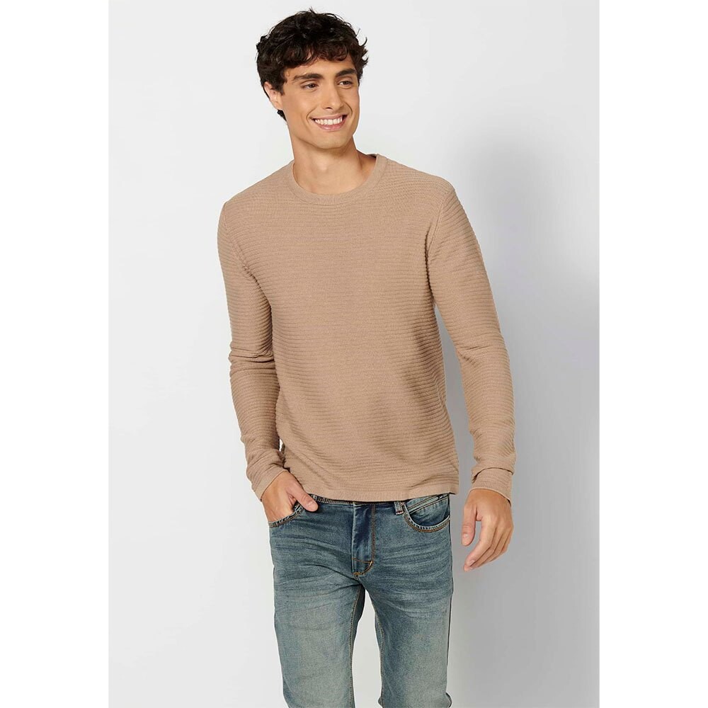 Свитер Koroshi 2321TR32 Round Neck, бежевый свитер koroshi round neck бежевый