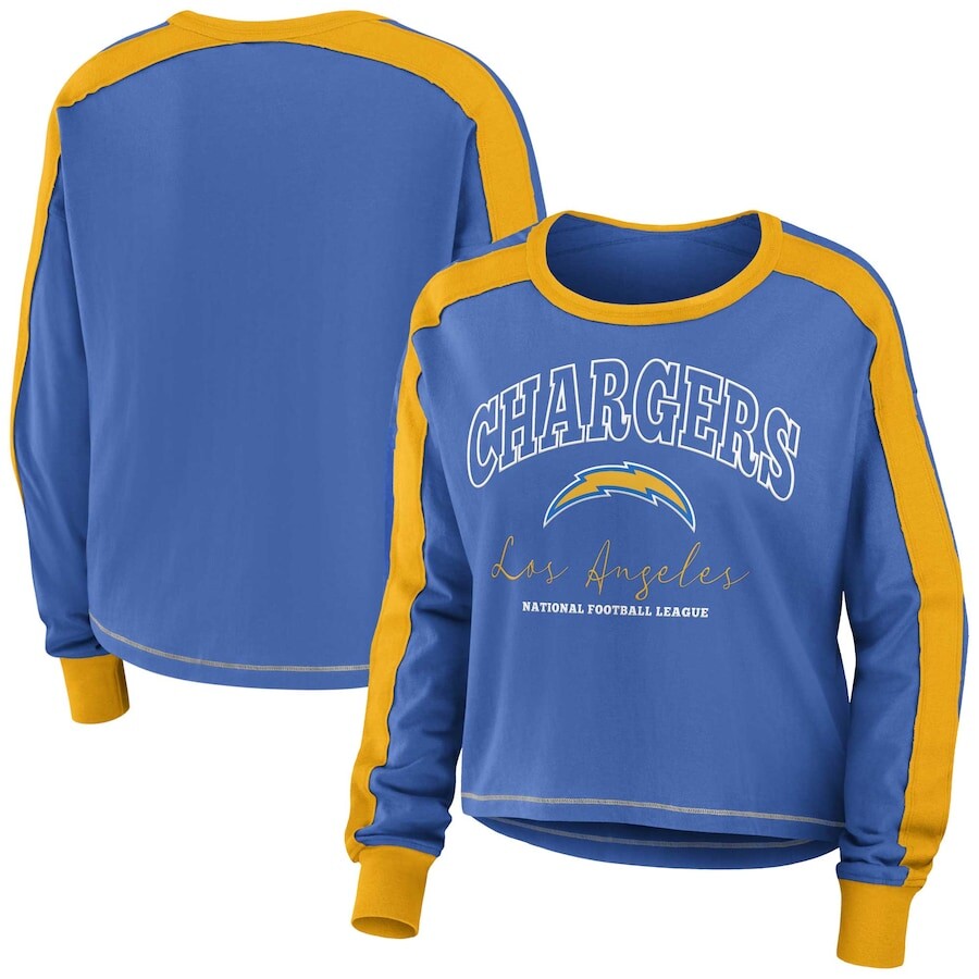 

Футболка с длинным рукавом WEAR by Erin Andrews Los Angeles Chargers, синий