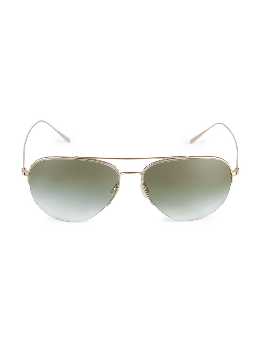 

Солнцезащитные очки-пилоты Cleamons 60 ММ Brunello Cucinelli & Oliver Peoples, зеленый