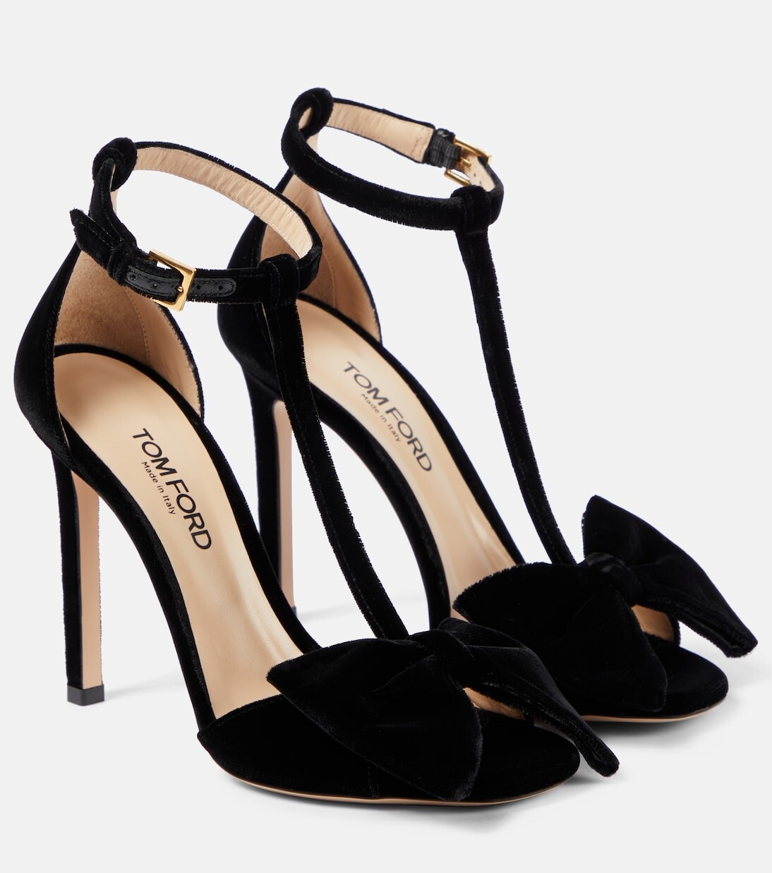 

Бархатные сандалии brigitte Tom Ford, черный
