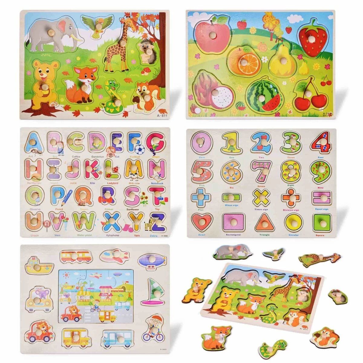 

Алфавитные цифры и головоломки с животными Popfun