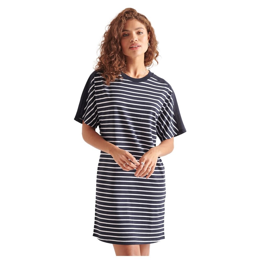 

Короткое платье Superdry Cotton Modal, синий