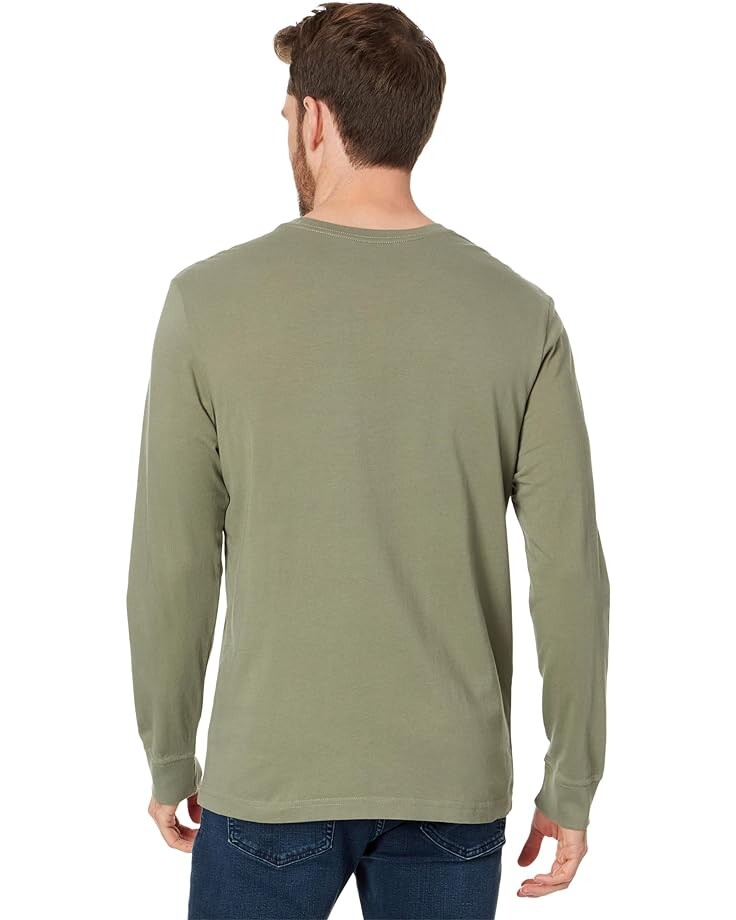 

Футболка Life is Good Whoville or Bust Suv Grinch Long Sleeve Crusher Tee, цвет Moss Green