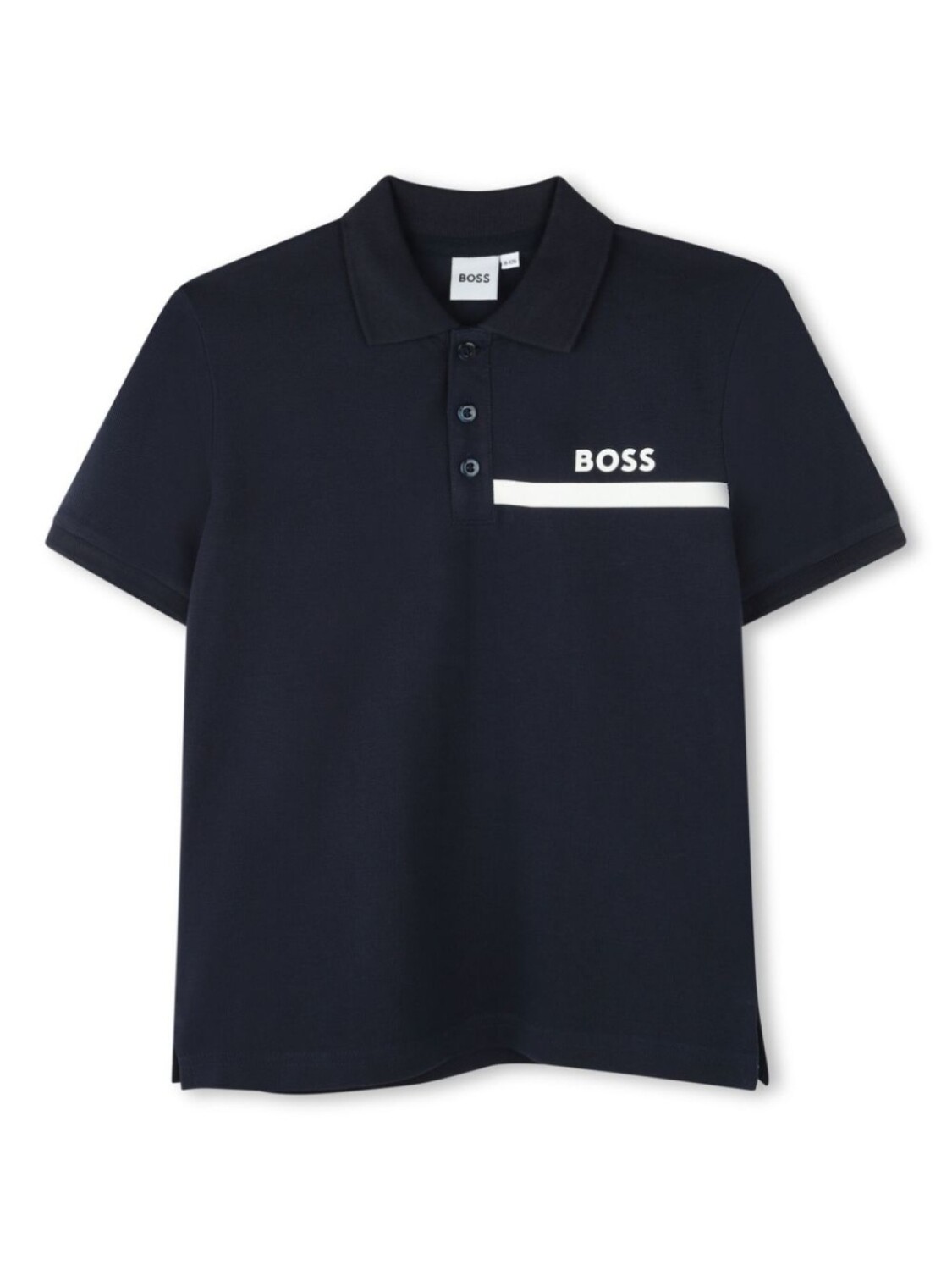 

Рубашка-поло с короткими рукавами BOSS Kidswear, синий