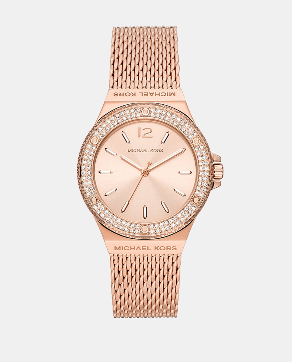 цена Lennox MK7336 розовые женские часы из стали Michael Kors, розовый