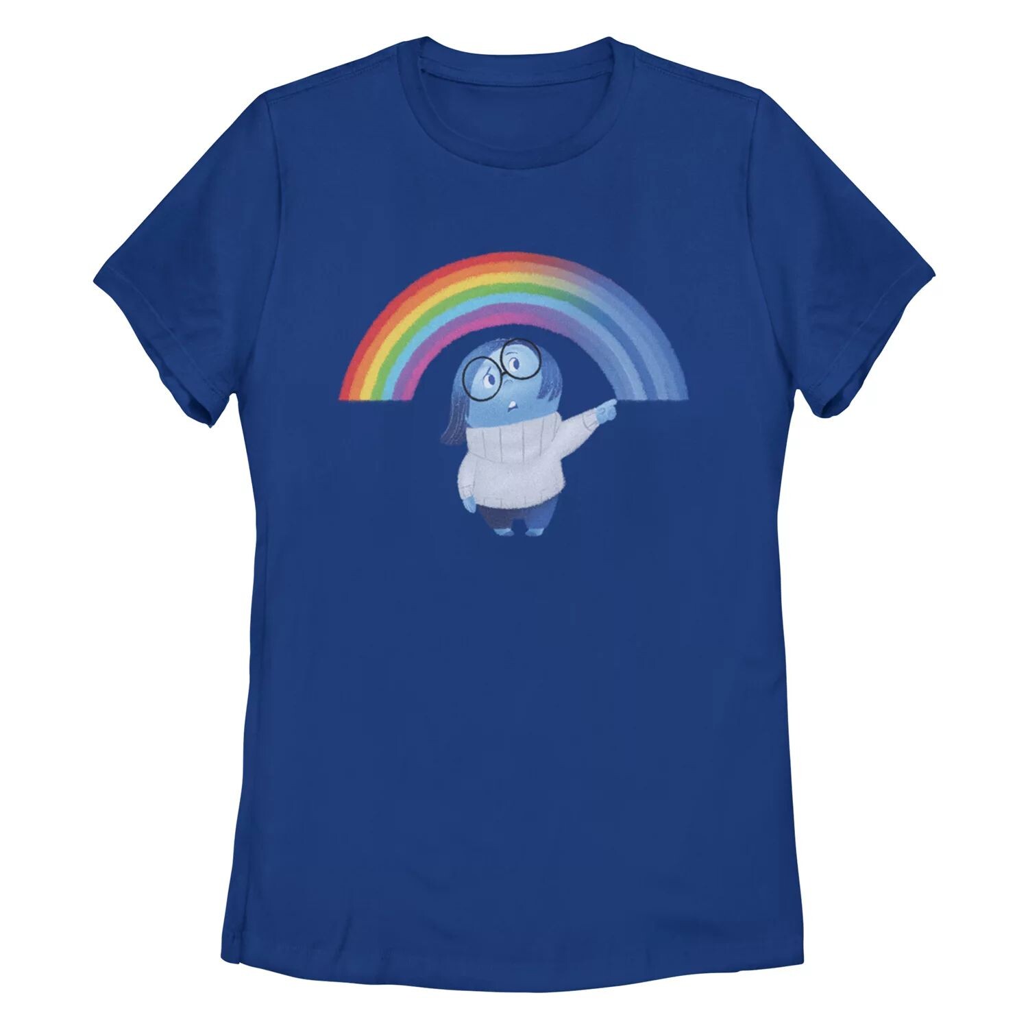 

Футболка Junior's Disney/Pixar Inside Out Sadness Rainbow Missy Crew Tee Licensed Character