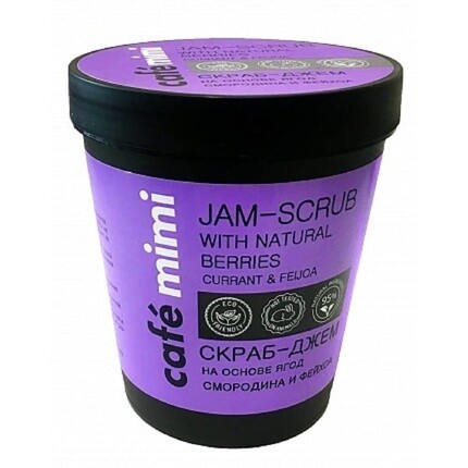 

Natural Cosmetics Скраб-варенье из ягод смородины и фейхоа 270г, Generic