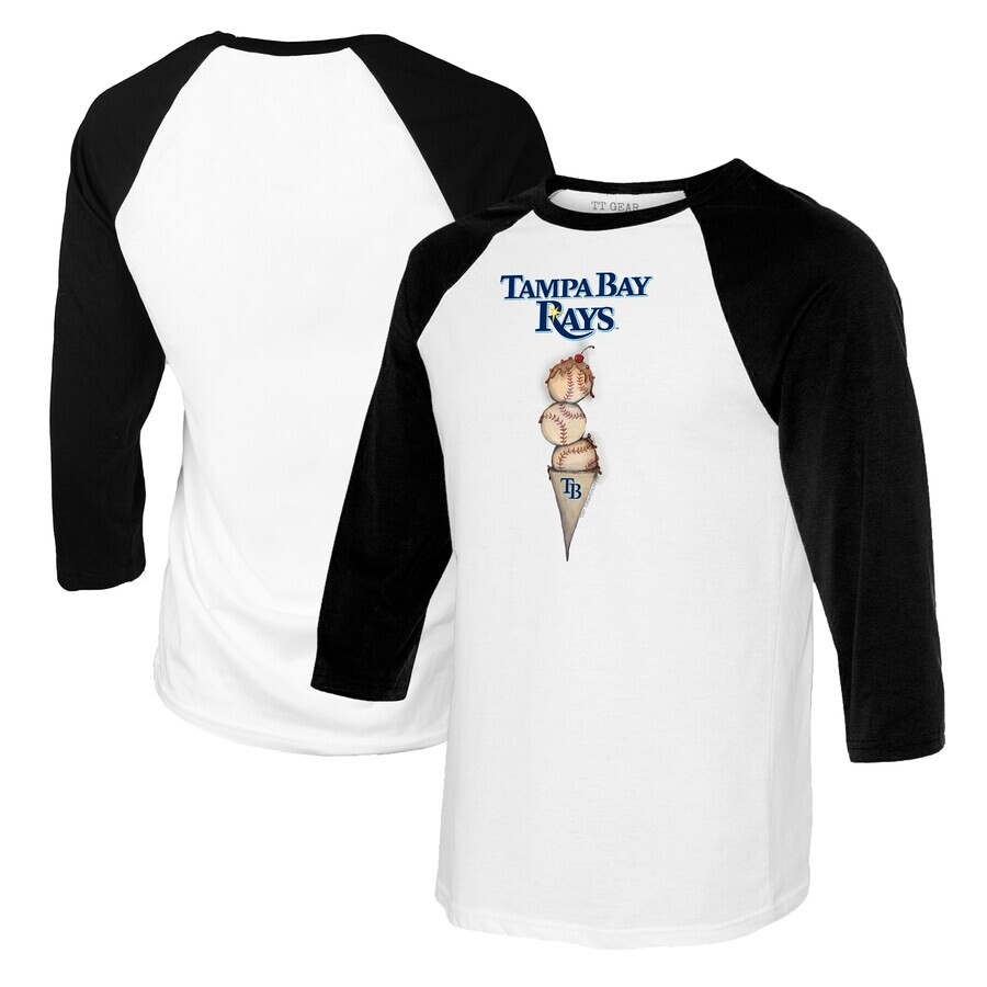 

Футболка с длинным рукавом Tiny Turnip Tampa Bay Rays, белый