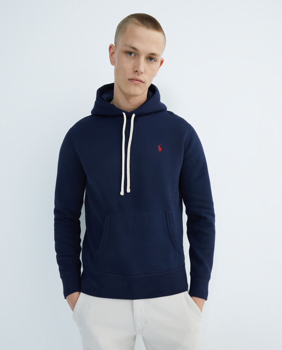 

Мужская толстовка с капюшоном и карманом-кенгуру Polo Denim Ralph Lauren, темно-синий