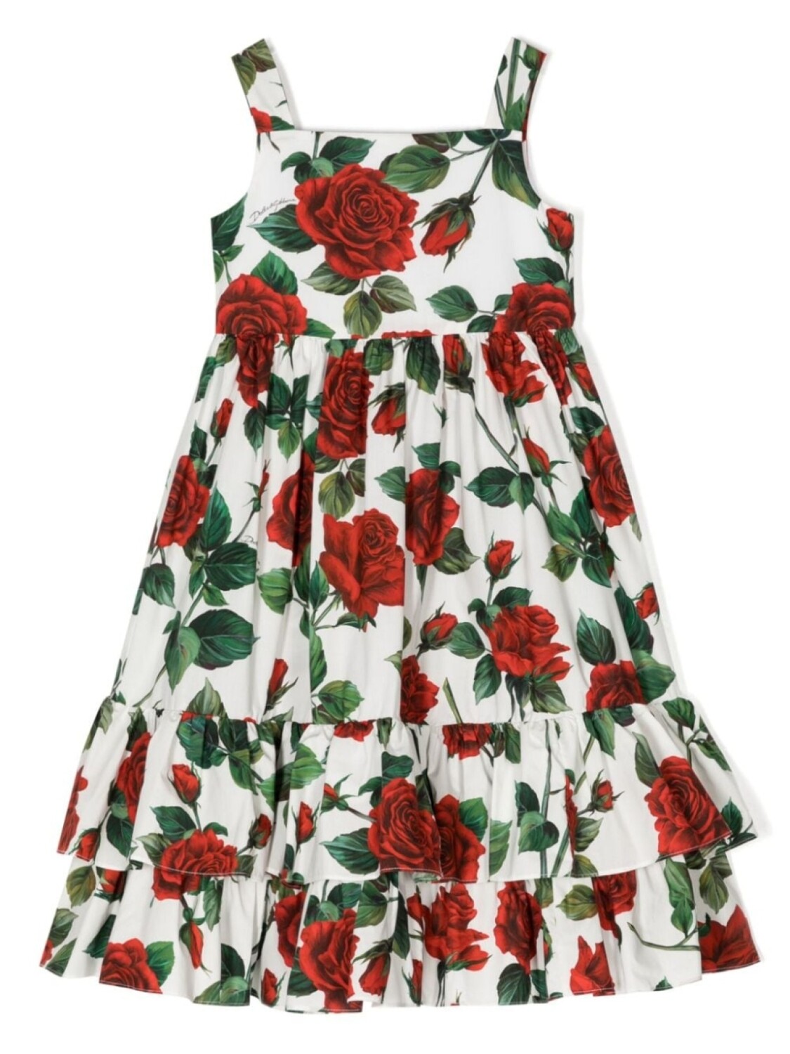 

Dolce & Gabbana платье с цветочным принтом, белый