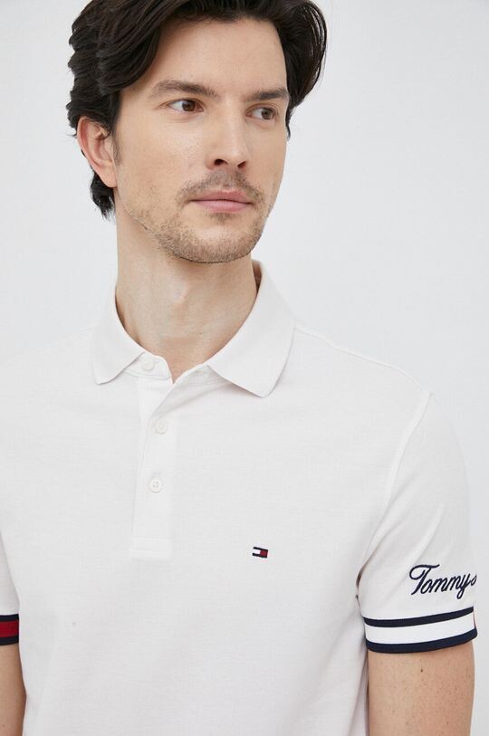 

Хлопковая рубашка-поло Tommy Hilfiger, белый