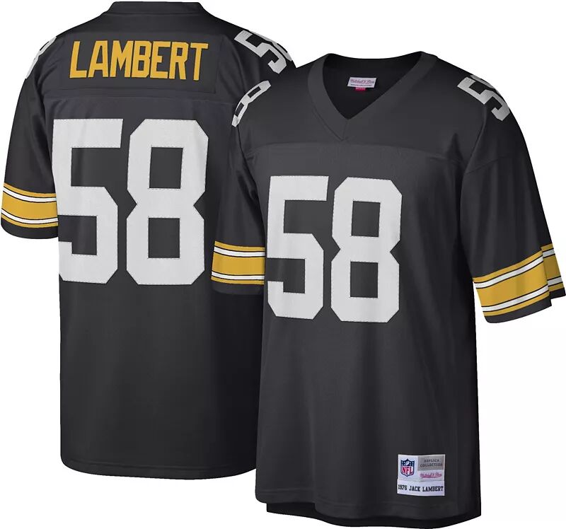 

Мужская футболка Mitchell & Ness Pittsburgh Steelers Jack Lambert № 58 1976 года.