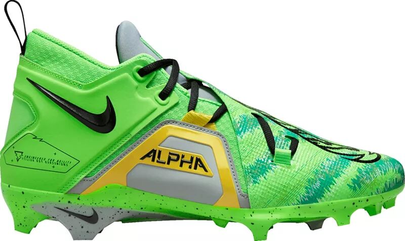 Мужские футбольные бутсы Nike Alpha Menace Pro 3 Mid Mid, желто-зеленый