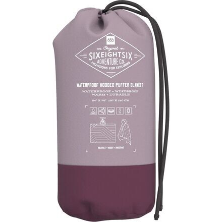 

Водонепроницаемое пуховое одеяло с капюшоном 686, цвет Dusty Orchid/Plum