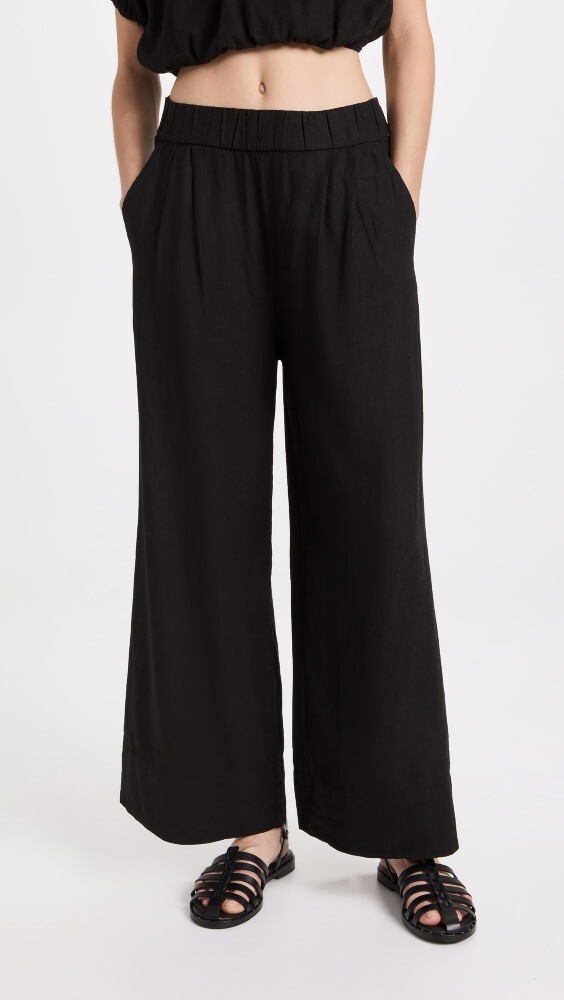 

Брюки Stateside Linen Wide Leg, черный