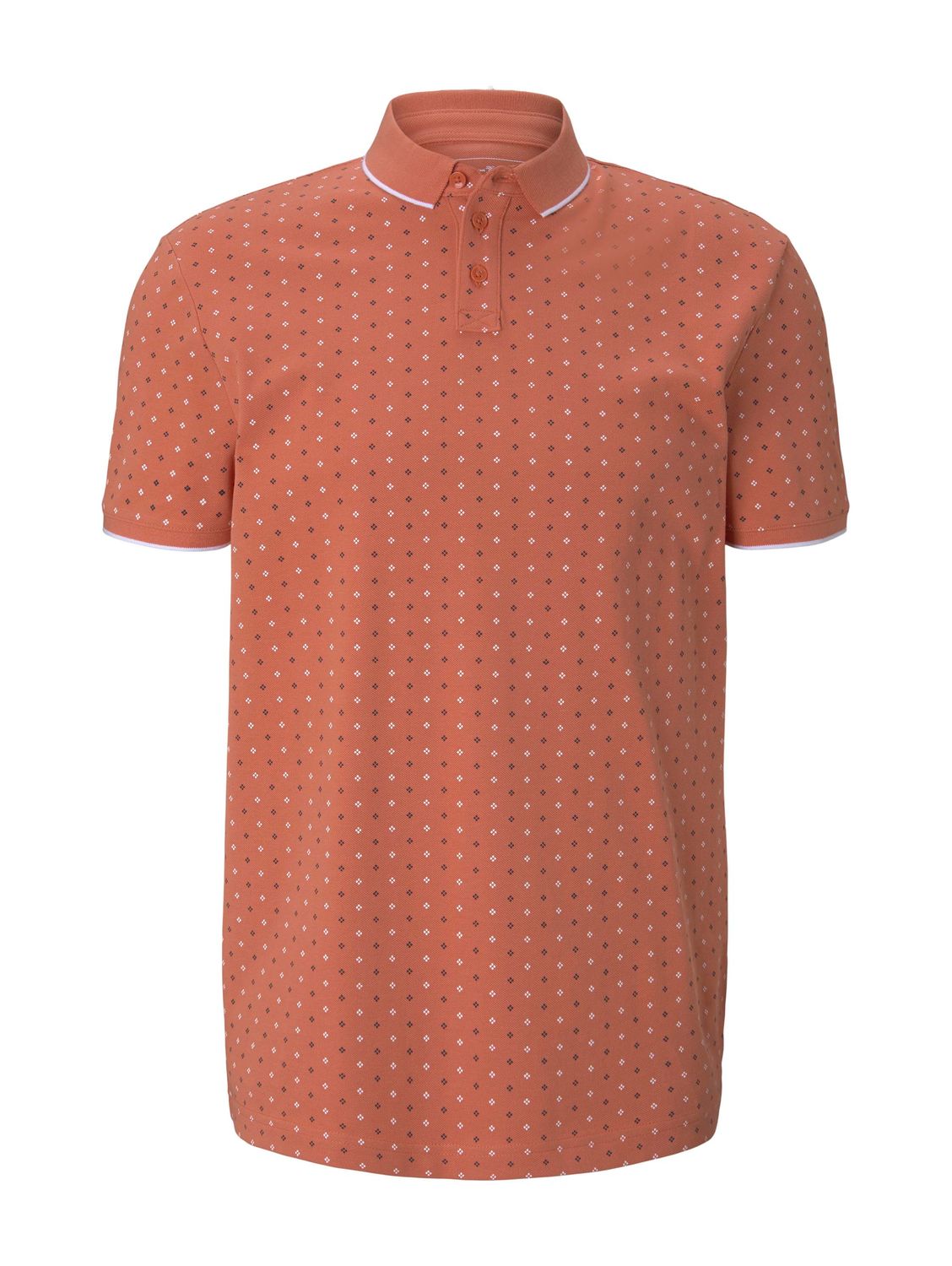 Поло TOM TAILOR Denim DOT, оранжевый футболка tom tailor оверсайз хлопок размер xs оранжевый