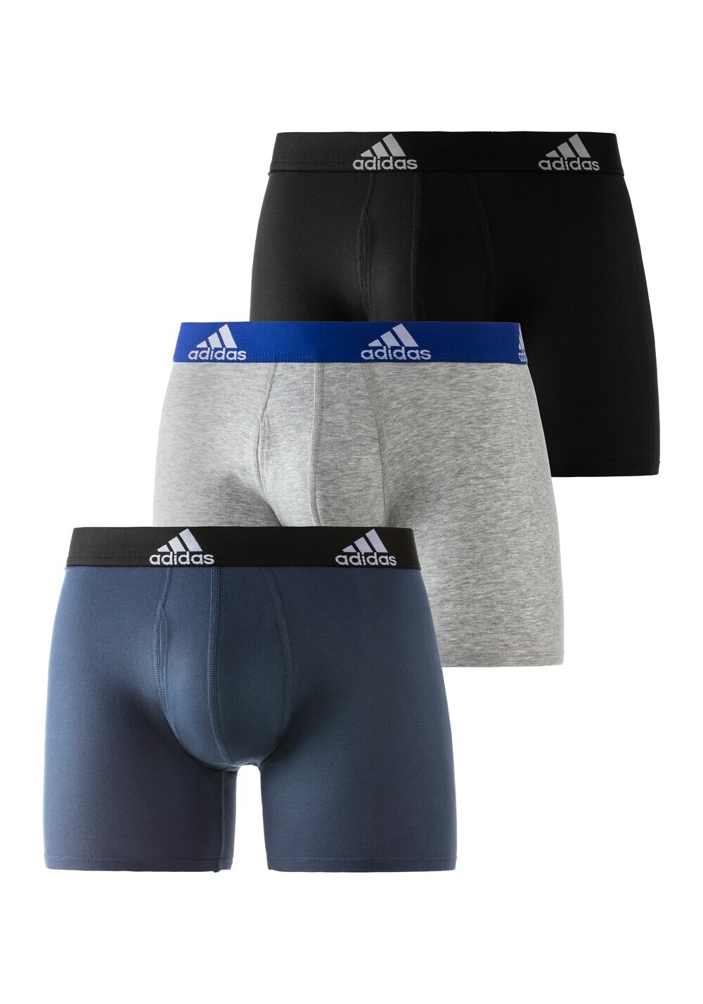 

Спортивное нижнее белье Adidas, пыльно-синий/пестрый серый/черный