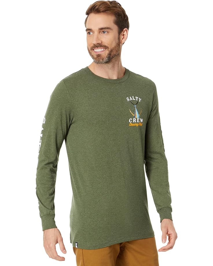 

Футболка с длинным рукавом Salty Crew Tailed Long Sleeve Tee, цвет Forest Heather