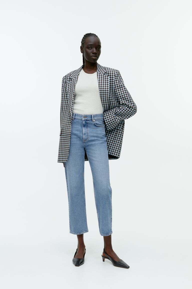 

ROSE CROPPED прямые джинсы стрейч ARKET