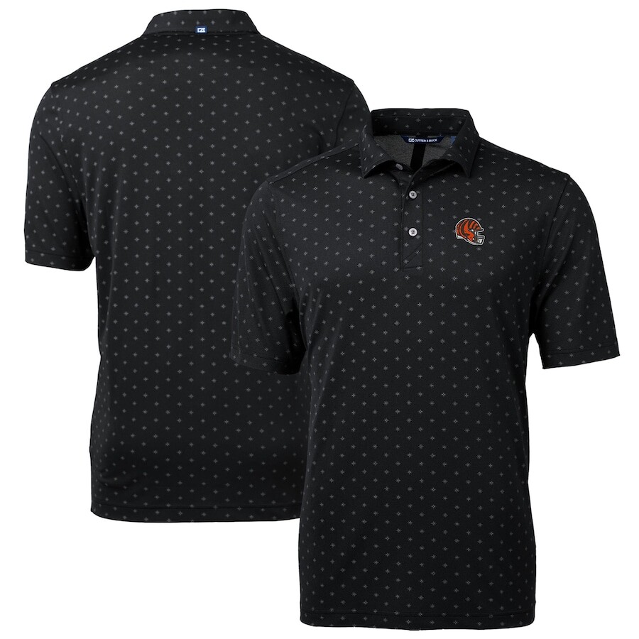 

Поло с коротким рукавом Cutter & Buck Cincinnati Bengals, черный