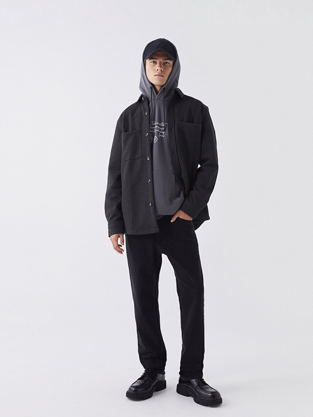 

Мужские джинсовые брюки 750 Slim Fit LCW Jeans, черное родео, Черный