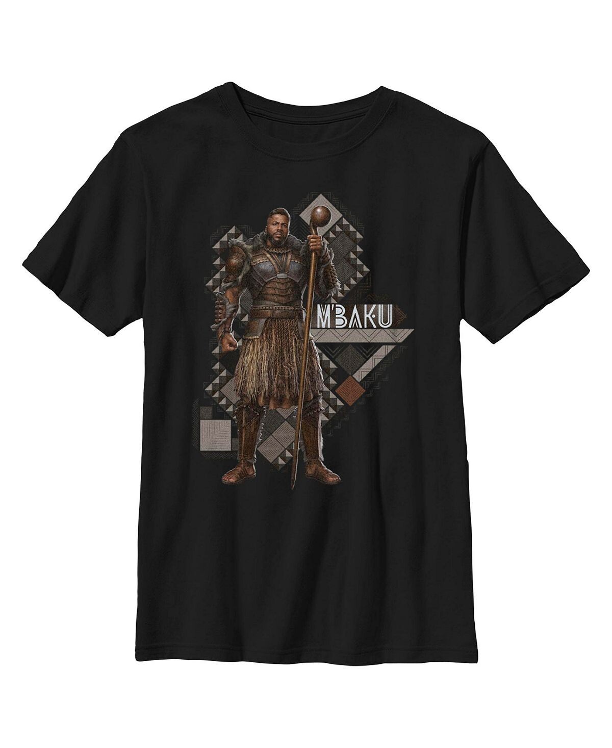 

Детская футболка с узором «Черная пантера: Wakanda Forever Lord M'Baku» для мальчиков Marvel