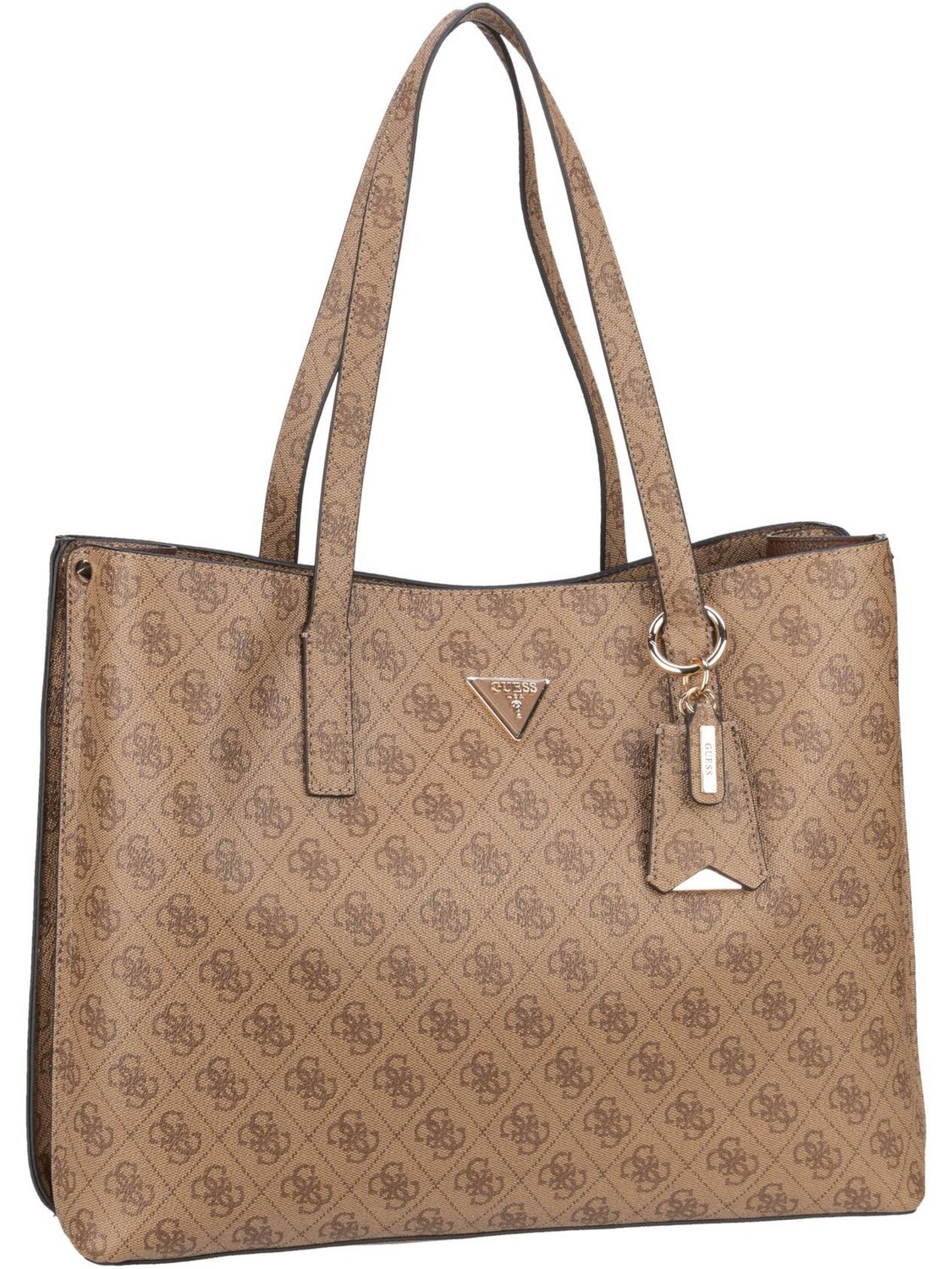 

Сумка шоппер Guess Meridian Girlfriend Tote Logo, цвет Latte Logo